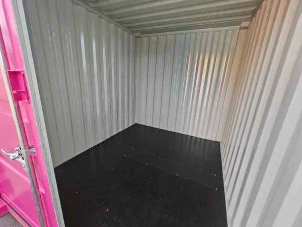 Contenedor maritimo 10 pies rosa seminuevo