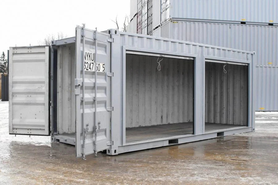 Contenedor de Almacenamiento de 20 Pies Con Puertas Enrollables