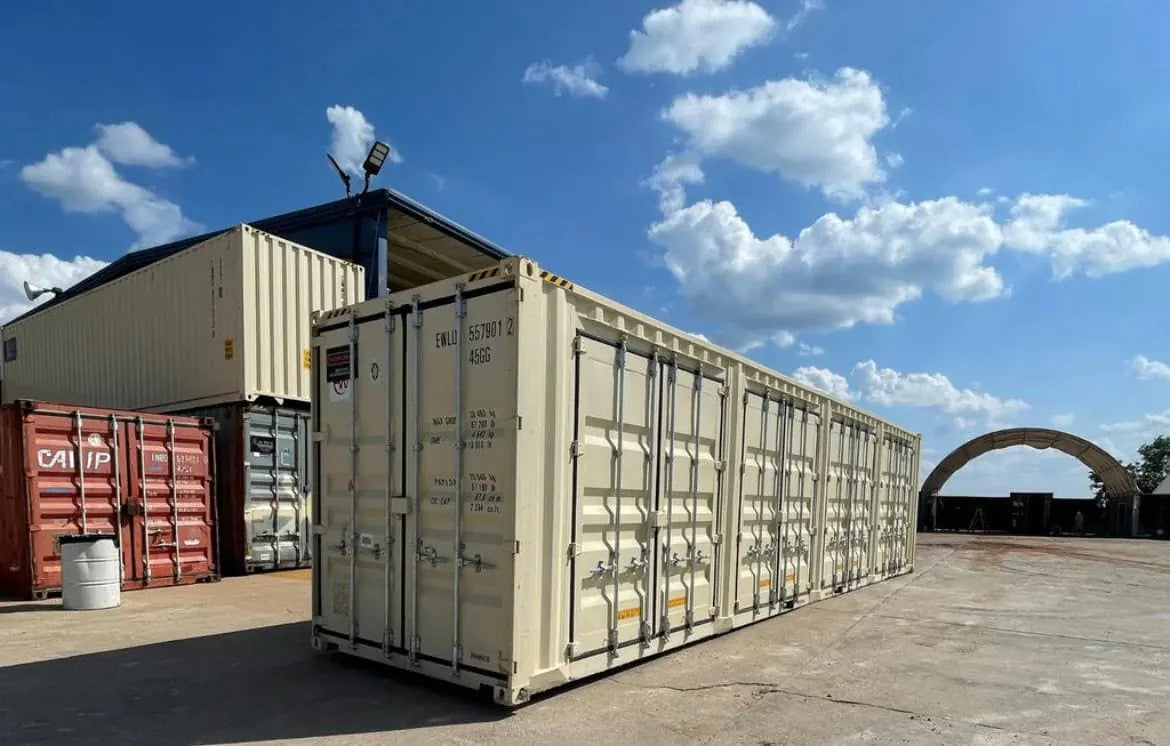 CONTENEDOR MARÍTIMO DE 40 PIES NUEVO HIGH CUBE Y CON PUERTAS LATERALES