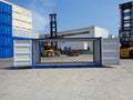 Contenedor de envío de doble puerta de 20 pies lado abierto
